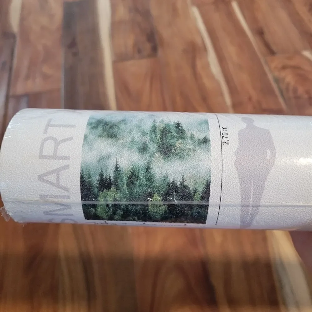 Smart Art Easy - Misty Forest Trees Green Wallpaper 2 Rolls RV $318